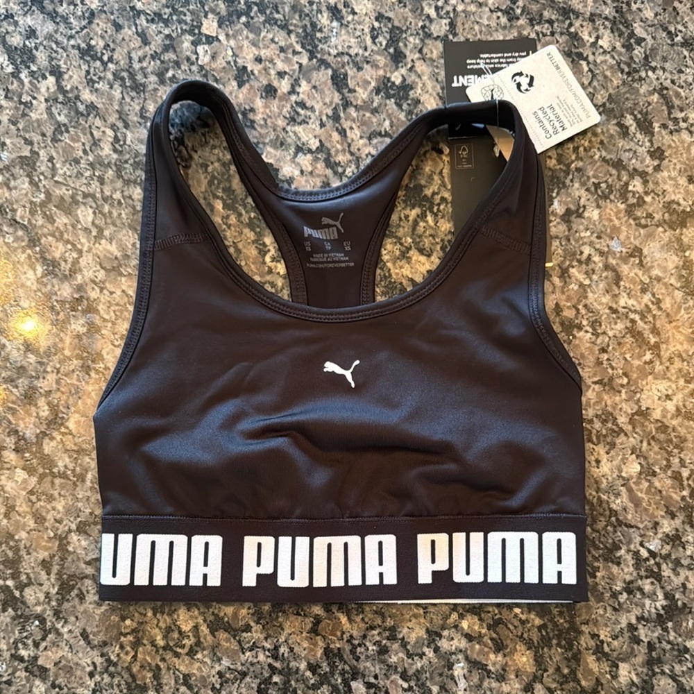 PUMA Women's Black Sports Bra NWT XS